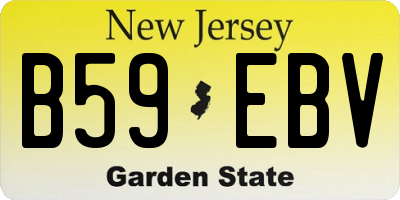 NJ license plate B59EBV