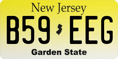 NJ license plate B59EEG
