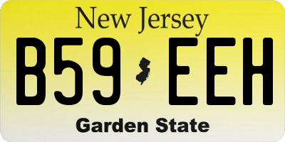 NJ license plate B59EEH