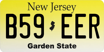NJ license plate B59EER