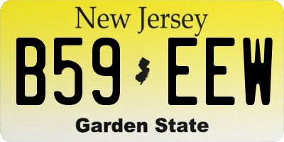 NJ license plate B59EEW
