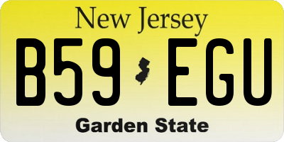 NJ license plate B59EGU