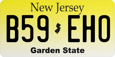 NJ license plate B59EHO