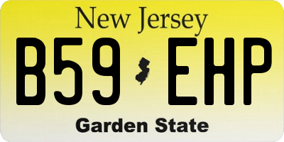 NJ license plate B59EHP