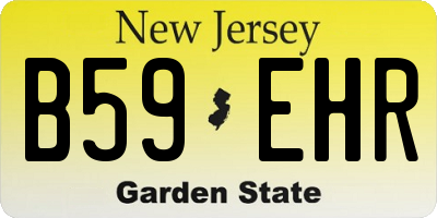 NJ license plate B59EHR