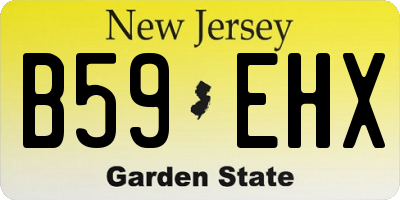 NJ license plate B59EHX