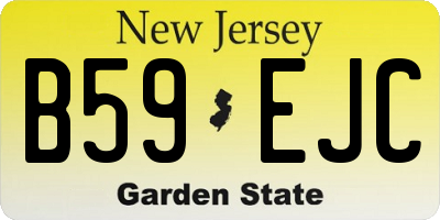 NJ license plate B59EJC