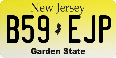 NJ license plate B59EJP