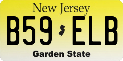 NJ license plate B59ELB