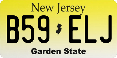 NJ license plate B59ELJ