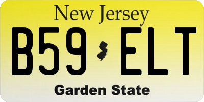 NJ license plate B59ELT