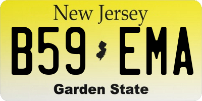 NJ license plate B59EMA