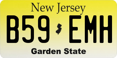 NJ license plate B59EMH