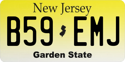 NJ license plate B59EMJ