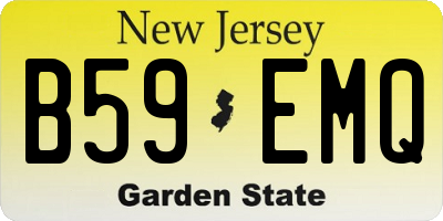 NJ license plate B59EMQ