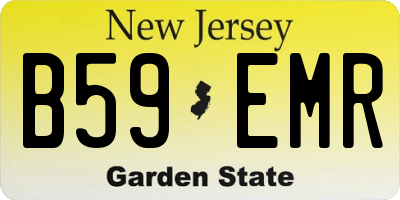 NJ license plate B59EMR