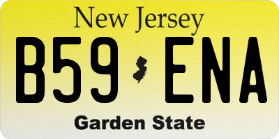 NJ license plate B59ENA