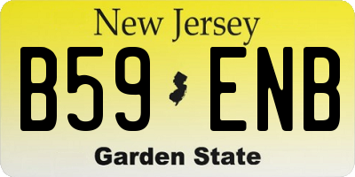 NJ license plate B59ENB
