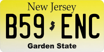 NJ license plate B59ENC