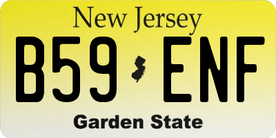 NJ license plate B59ENF