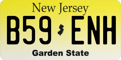 NJ license plate B59ENH