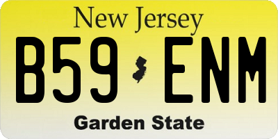 NJ license plate B59ENM