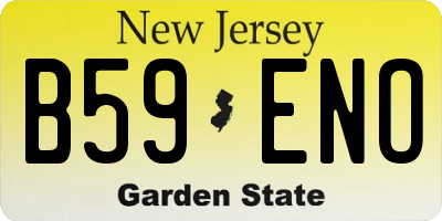 NJ license plate B59ENO