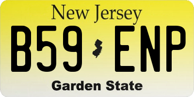 NJ license plate B59ENP