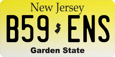 NJ license plate B59ENS