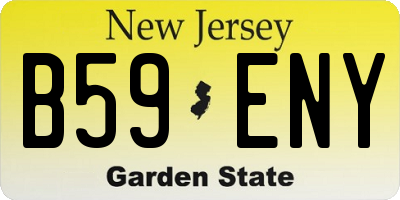 NJ license plate B59ENY