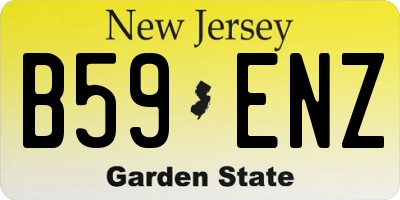 NJ license plate B59ENZ