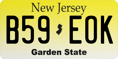 NJ license plate B59EOK