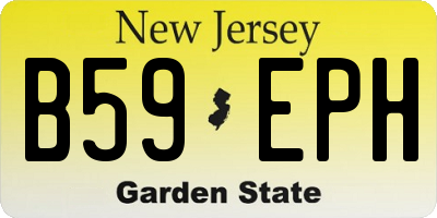 NJ license plate B59EPH