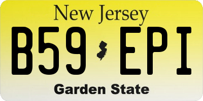 NJ license plate B59EPI