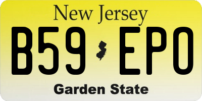 NJ license plate B59EPO