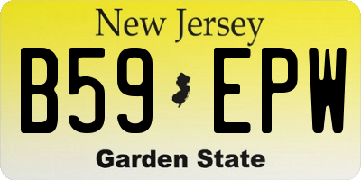NJ license plate B59EPW