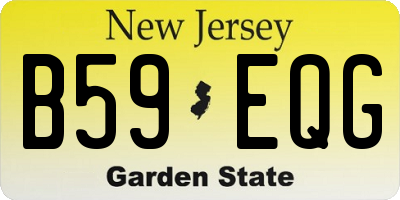 NJ license plate B59EQG