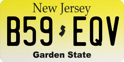NJ license plate B59EQV