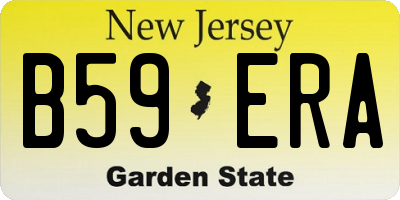 NJ license plate B59ERA