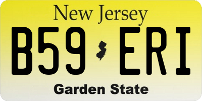 NJ license plate B59ERI