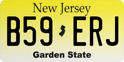 NJ license plate B59ERJ