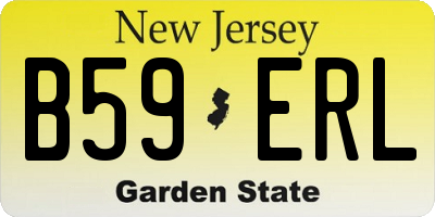NJ license plate B59ERL