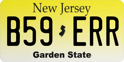 NJ license plate B59ERR