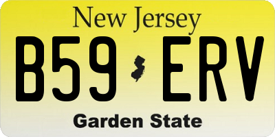 NJ license plate B59ERV