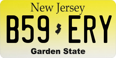 NJ license plate B59ERY