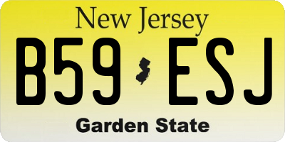 NJ license plate B59ESJ
