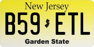 NJ license plate B59ETL