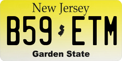 NJ license plate B59ETM