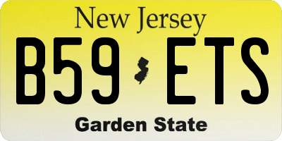 NJ license plate B59ETS