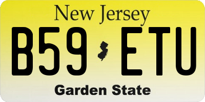 NJ license plate B59ETU